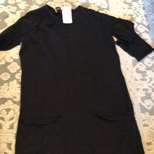 Midi sweater dress with pockets